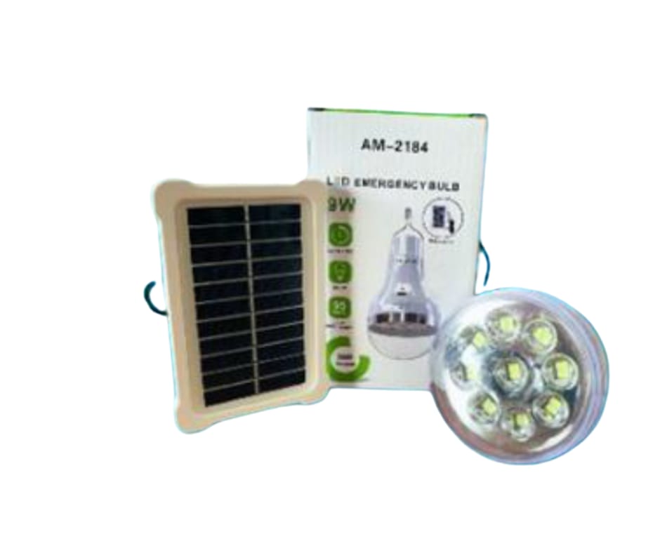 Bombilla led con placa solar