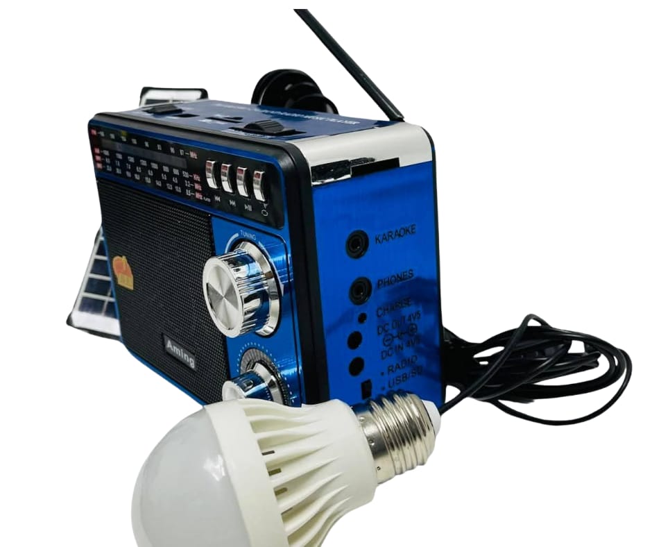 Radio Solar AM y FM Recargable