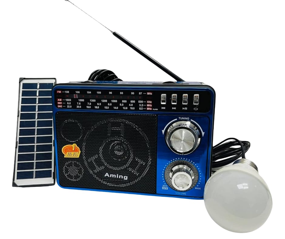Radio Solar AM y FM Recargable